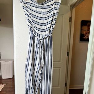 Striped jumpsuit